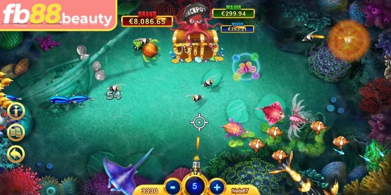 Đánh Cá Vui Vẻ FB88 – Game Bắn Cá Hấp Dẫn Và Đầy Thú Vị 2 Tăng cường chiến lược, chọn vũ khí phù hợp để đạt điểm cao