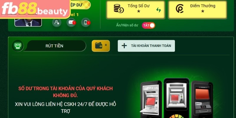 Quy trình rút tiền đơn giản